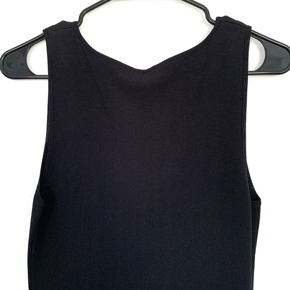 Theory Dress Torylevina Black Sleeveless Ruffle Hem Knit - Picture 11 of 13